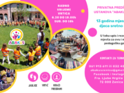 Jaslice i vrtić “Abakus”- U toku upis i rezervacija mjesta za septembar i oktobar