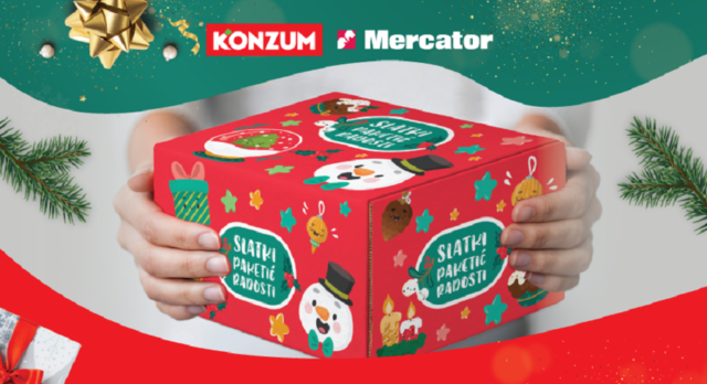 Konzum Mercator novogodišnji paketici Pomozi ba